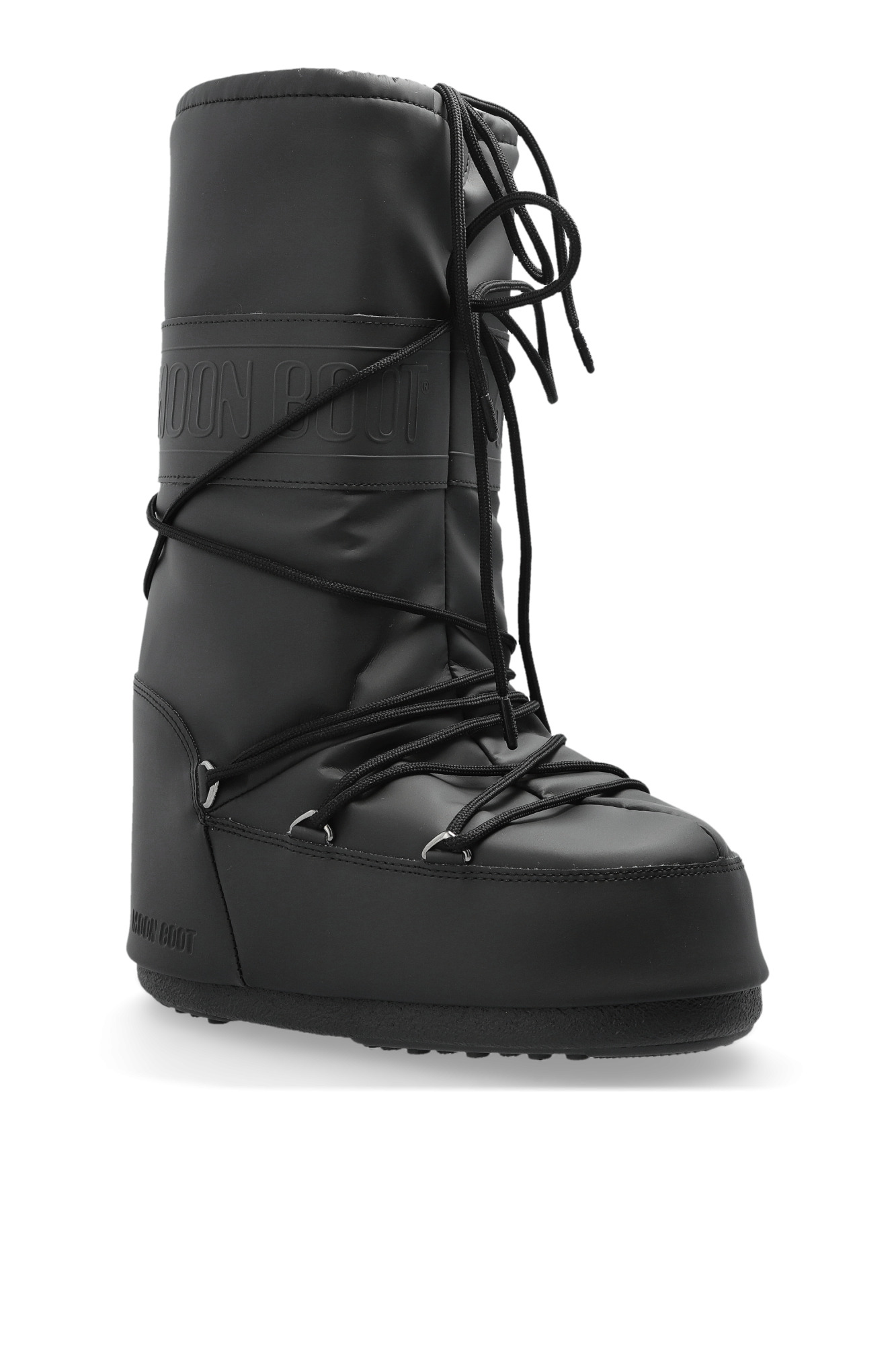 MOON BOOT アイコンレスアッフスノフツ 14027600 002 Moon Boot Icon パネル ブーツ | ブラック | FARFETCH JP